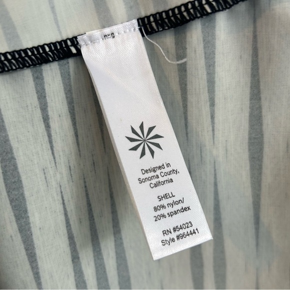 Athleta Kiki Printed Swim Halter Striped Dress Size Medium - Picture 11 of 12